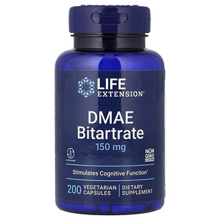 Life Extension, 다이메틸아미노에탄올 바이타트레이트, 150mg, 베지 캡슐 200정