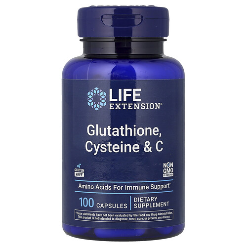 Life Extension Glutathione, Cysteine & C, 100 Capsules
