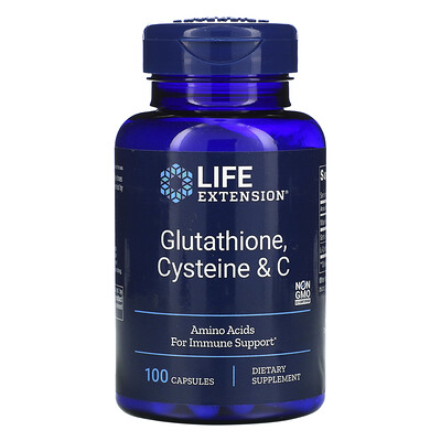 Life Extension Glutathione, Cysteine & C, 100 Capsules