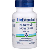Life Extension, N-ацетил-L-цистеин, 600 мг, 60 вегетарианских капсул отзывы