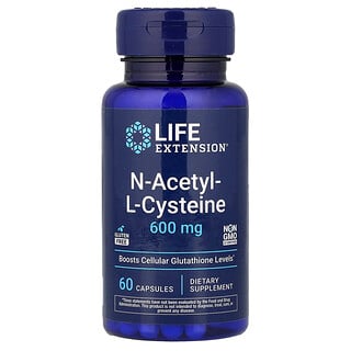 Life Extension, N-乙酰-L-半胱氨酸，600 毫克，60 粒胶囊