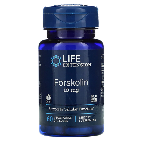 Forskolin, 10 mg, 60 Vegetarian Capsules
