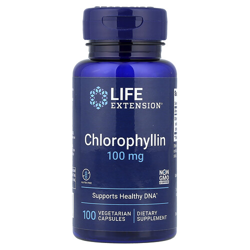 Life Extension, Chlorophyllin, 100 mg, 100 Vegetarian Capsules