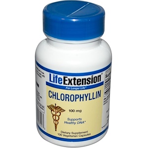 Life Extension, Хлорофиллин, 100 мг, 100 капсул на растительной основе