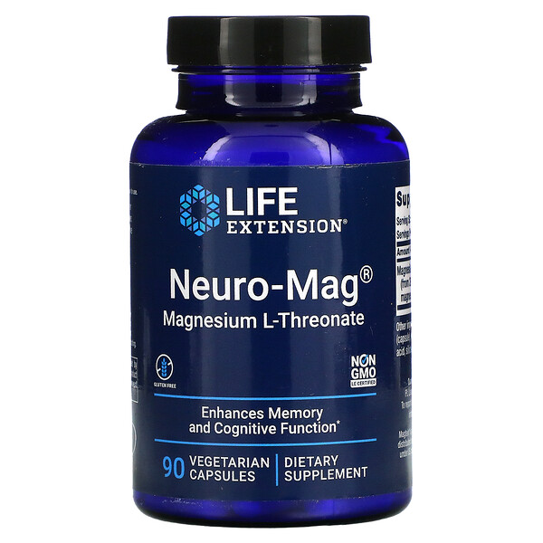 Life Extension, NeuroMag, Magnesium LThreonate, 90 Vegetarian