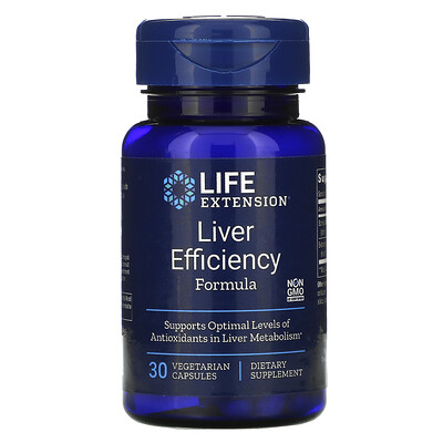Life Extension Liver Efficiency Formula, 30 растительных капсул