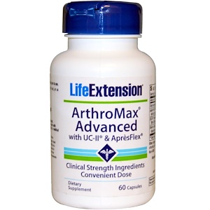 Life Extension, ArthroMax улучшенный, с UC-II и Après­Flex, 60 капсул