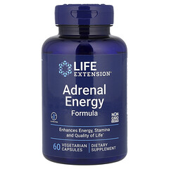 Adrenal Energy Formula, добавка для здоров’я наднирників, 60 вегетаріанських капсул