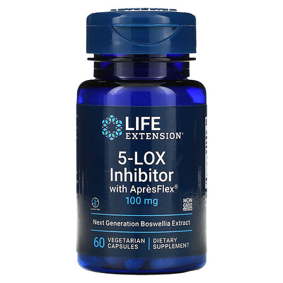 

Life Extension 5-LOX блокатор с ApresFlex, 100 мг, 60 вегетарианских капсул