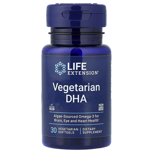 Life Extension ベジタリアン DHA 200mg ベジタリアンソフトジェル30粒