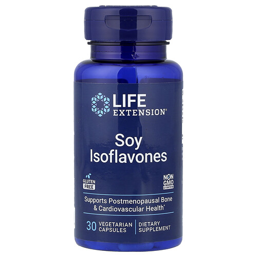 Life Extension ソイ イソフラボン ベジカプセル30粒（1粒あたり135mg）