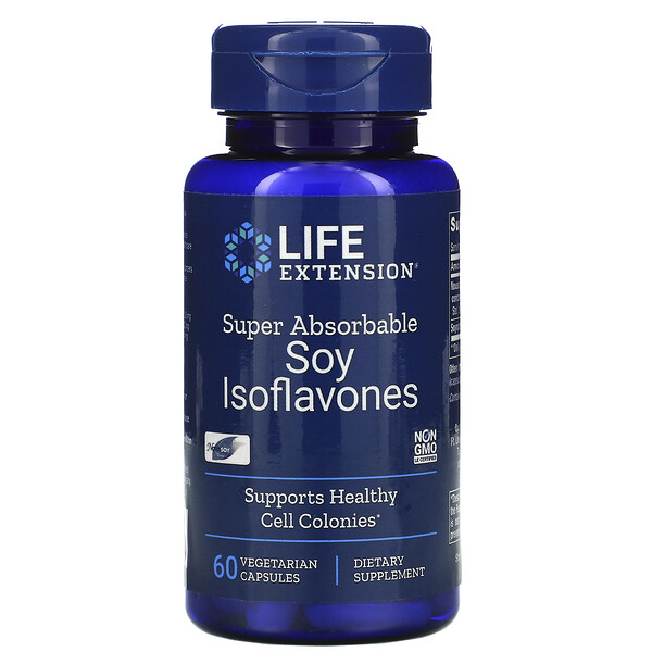 Life Extension Soy Isoflavones Super Absorbable 60 Vegetarian Capsules Iherb