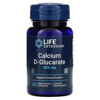 Life Extension, 칼슘 D-글루카레이트, 200 mg, 60 베지 캡슐