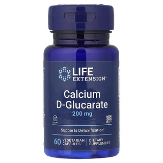Life Extension, D-glucarato de calcio, 200 mg, 60 cápsulas vegetarianas