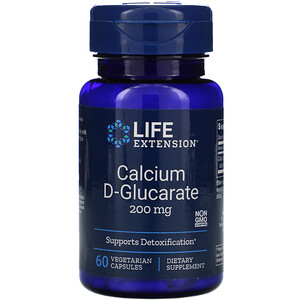 Отзывы о Лайф Экстэншн, Calcium D-Glucarate, 200 mg, 60 Vegetable Capsules