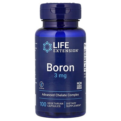 Life Extension, Boron, 3 mg, 100 Vegetarian Capsules