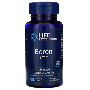 Лайф Экстэншн, Boron, 3 mg, 100 Vegetarian Capsules отзывы покупателей
