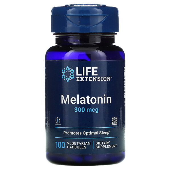 Life Extension, Мелатонин 100 овощных капсул