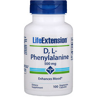 DL Phenyalanine, 500mg, 100 Vegetarian Capsules - изображение