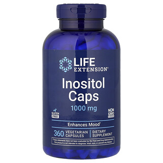 Life Extension, Inositol Caps, 1,000 mg, 360 Vegetarian Capsules