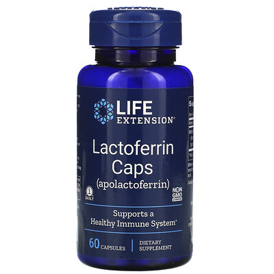 Life Extension Лактоферрин в капсулах, 60 капсул