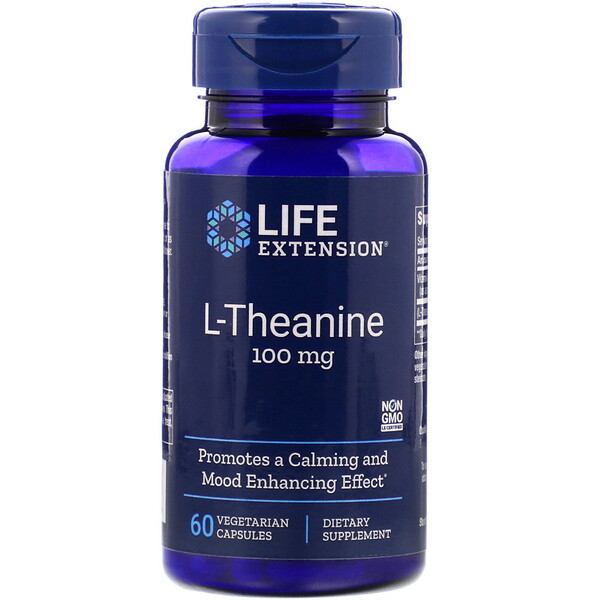 Life Extension, L-Theanin, 100 mg, 60 vegetarische Kapseln