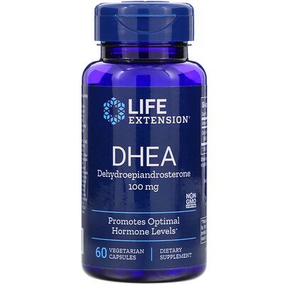 

DHEA (ДГЭА), 100 мг, 60 вегетарианских капсул