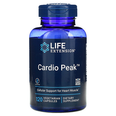 Life Extension Cardio Peak, Cellular Support for Heart Muscle , 120 Vegetarian Capsules