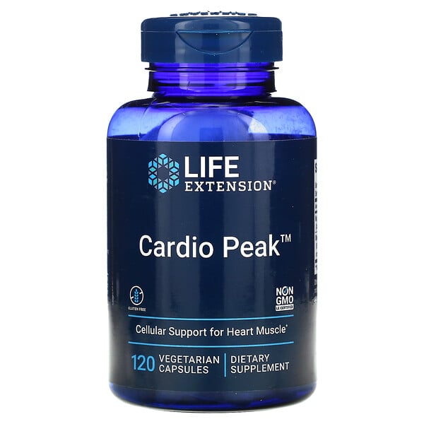 Life Extension, Cardio Peak with Standardized Hawthorn and Arjuna, 120 Vegetarian Capsules