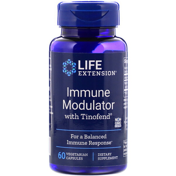 Life Extension, Immune Modulator with Tinofend, 60 Vegetarian Capsules