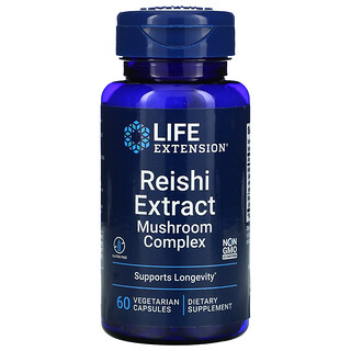 Life Extension, Complejo de hongos con extracto de Reishi, 60 cápsulas vegetarianas