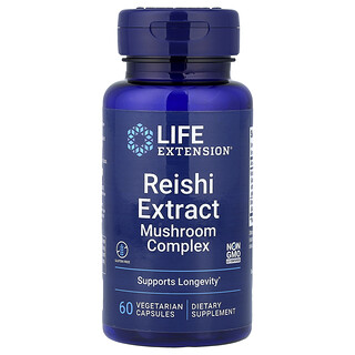 Life Extension, Reishi Özü Mantar Kompleksi, 60 Vejetaryen Kapsül