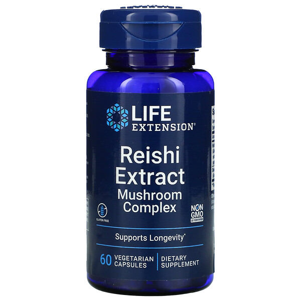 Life Extension‏, תרכובת תמצית פטריית ריישי, 60 כמוסות צמחיות
