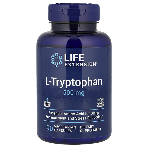 Life Extension, L-Tryptophan, 500 mg, 90 vegetarische Kapseln