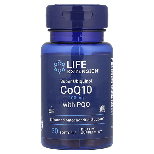 Life Extension スーパーユビキノールCoQ10 with PQQ 100mg ソフトジェル30粒