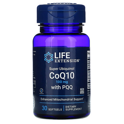 Life Extension суперубихинол коэнзим Q10 с пирролохинолинхиноном (PQQ), 100 мг, 30 мягких таблеток