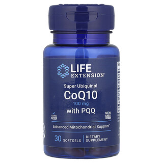 Life Extension, Super Ubiquinol CoQ10 cu PQQ, 100 mg, 30 capsule moi