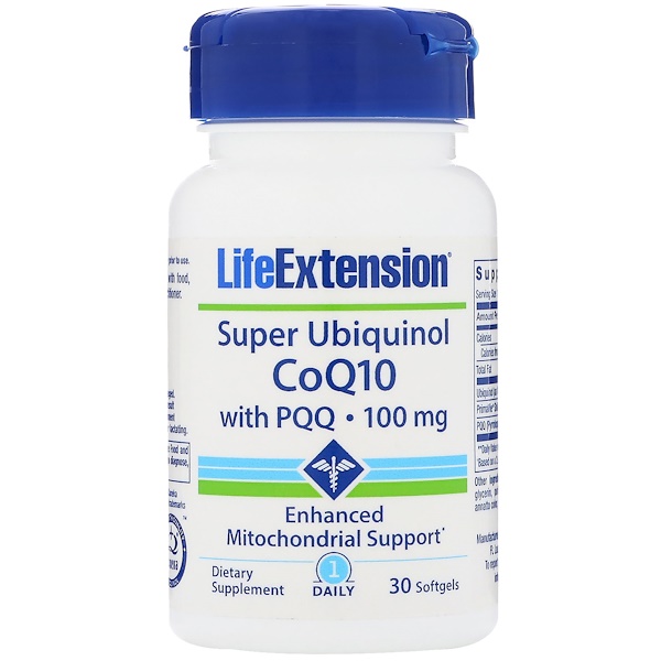 Life Extension, Super Ubiquinol CoQ10, with BioPQQ, 100 mg, 30 Softgels