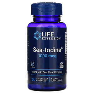 Отзывы о Лайф Экстэншн, Sea-Iodine, 1,000 mcg, 60 Vegetarian Capsules