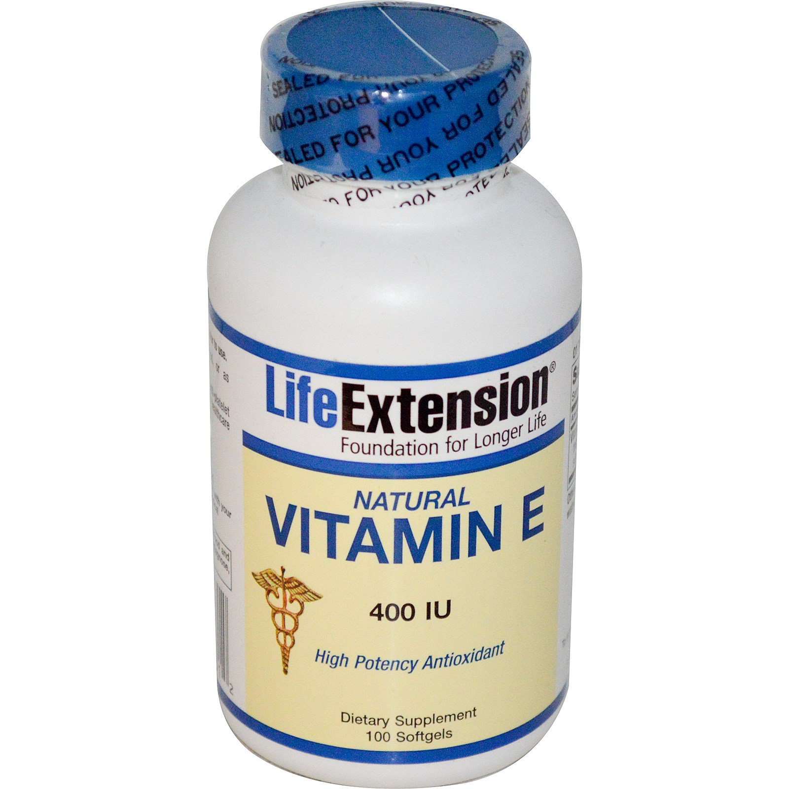 Life Extension Vitamin E 400 Iu 100 Softgels Discontinued Item