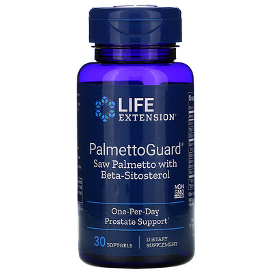 Life Extension PalmettoGuard Saw Palmetto with Beta-Sitosterol, 30 Softgels