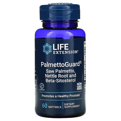 

Life Extension PalmettoGuard, сереноя и корень крапивы с бета-ситостеролом, 60 капсул