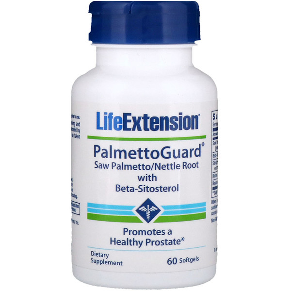 Life Extension, PalmettoGuard aus Palmettopalme/Nesselwurzel mit Beta-Sitosterol, 60 Weichkapseln
