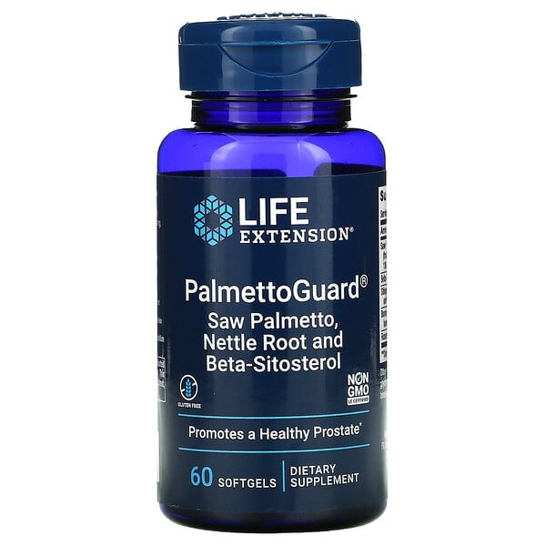 PalmettoGuard Saw Palmetto/Nettle Root with Beta-Sitosterol, 60 Softgels