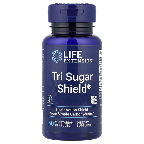 Life Extension Tri Sugar Shield®, 60 Vegetarian Capsules