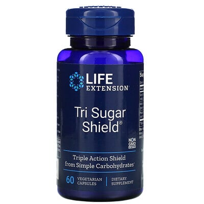 Life Extension Tri Sugar Shield, 60 растительных капсул