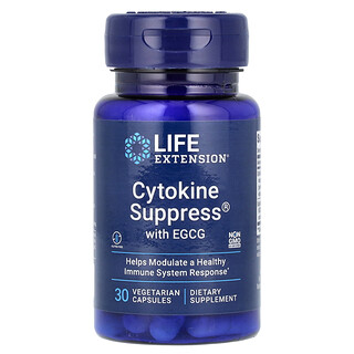 Life Extension, Cytokine Suppress® с EGCG, 30 вегетариански капсули