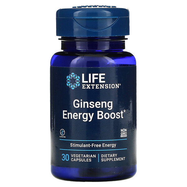 Life Extension, Ginseng Energy Boost, 30 pflanzliche Kapseln