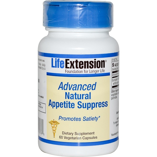 Life Extension, Усовершенствованное натуральное средство подавления аппетита, 60 вегетарианских капсул