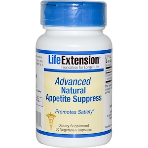 Life Extension, Усовершенствованное натуральное средство подавления аппетита, 60 вегетарианских капсул